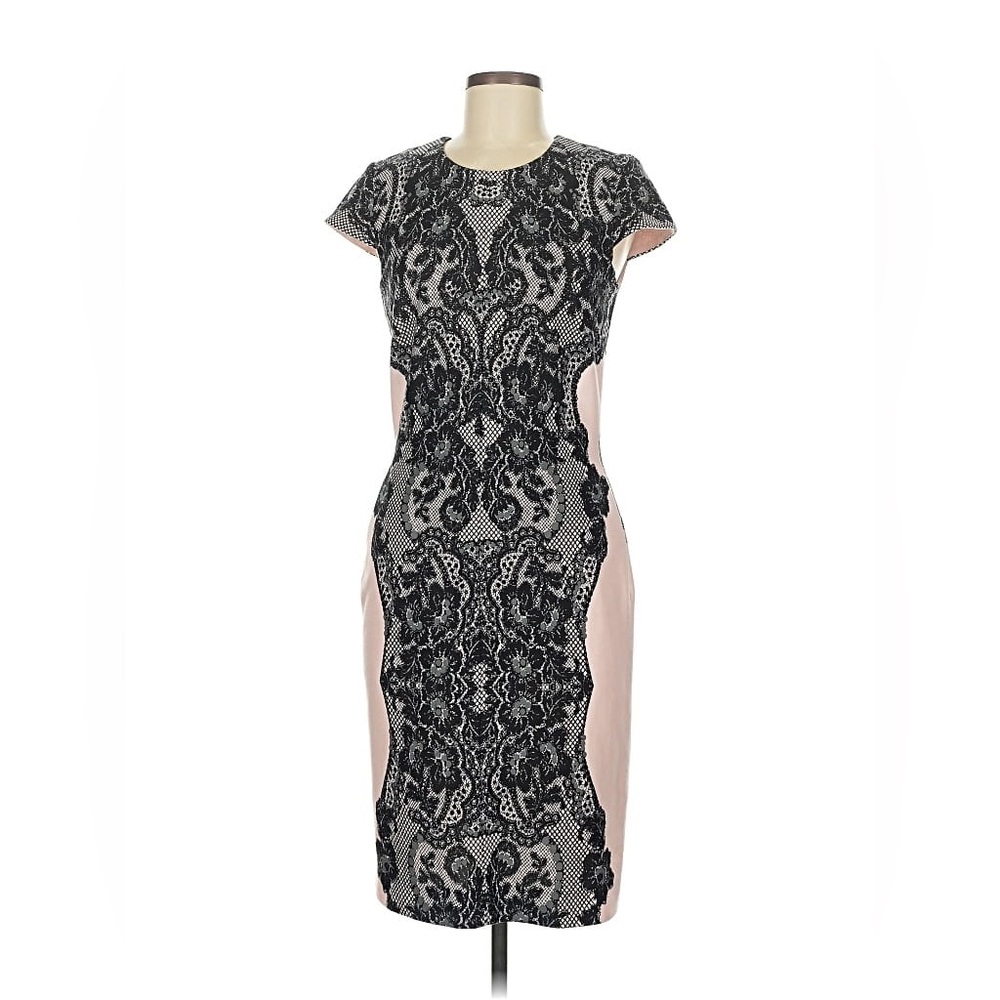 Marc Bouwer Anthropologie Lace print cocktail dress